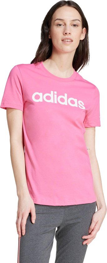 adidas Sportswear LOUNGEWEAR Essentials Slim Logo T-shirt - Dames - Roze- L