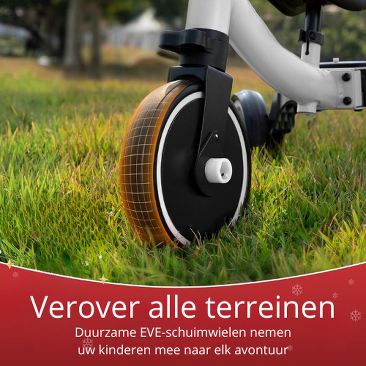 Driewieler 3 in 1 - Loopfiets - 1 jaar tot 4 jaar - Speelgoed - Wit