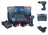 Bosch GSB 18V-45 accu klopboormachine 18 V 45 Nm borstelloos + 2x accu 5.0 Ah + lader + L-Boxx