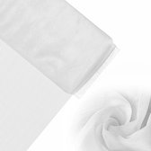 Handi Stitch Brede Witte Stof Tule Rol – 275 Breed x 18m Lang – Polyester Tule Rollen Voor Verjaardags Feestjes, Verpakken, Huwelijken, Decoraties, Hobby, Strikken, Tutu Rokjes, Kostuums