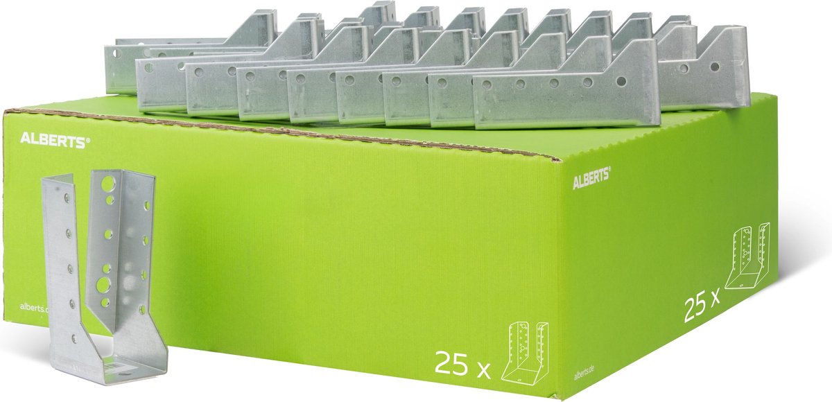 Alberts 865610 balkdrager | type B | sendzimir verzinkt | 40 x 110 mm | set van 25