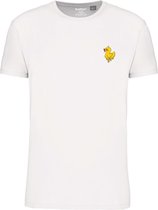 Heren Tee SS met Ballin Est. 2013 Backprint Duck Shirt Print - Wit - Maat M