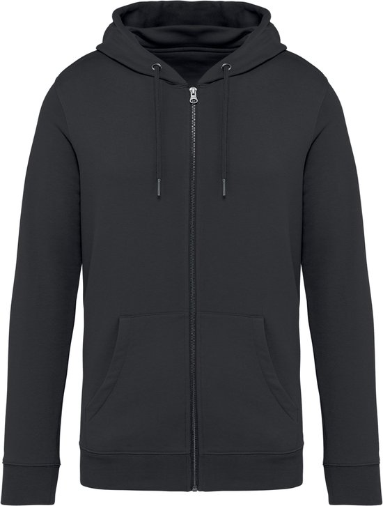 Sweat zippé à capuche unisexe de la marque Native Spirit Iron Grey - XS