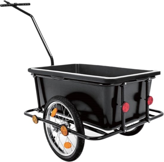 Fietsaanhangwagen Voor Huisdieren SucceBuy, Fietstrager Voor Hond En Kat, Laadvermogen 45 Kg Waterbestendig Staal