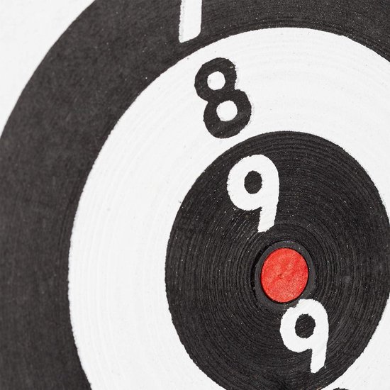 Dartbord X2 met 6 pijlen 43 cm - Dubbelzijdig klassiek dartbord voor thuis - Tuin steeldarts zwart-wit Dartbord van Dart — afbeelding 2