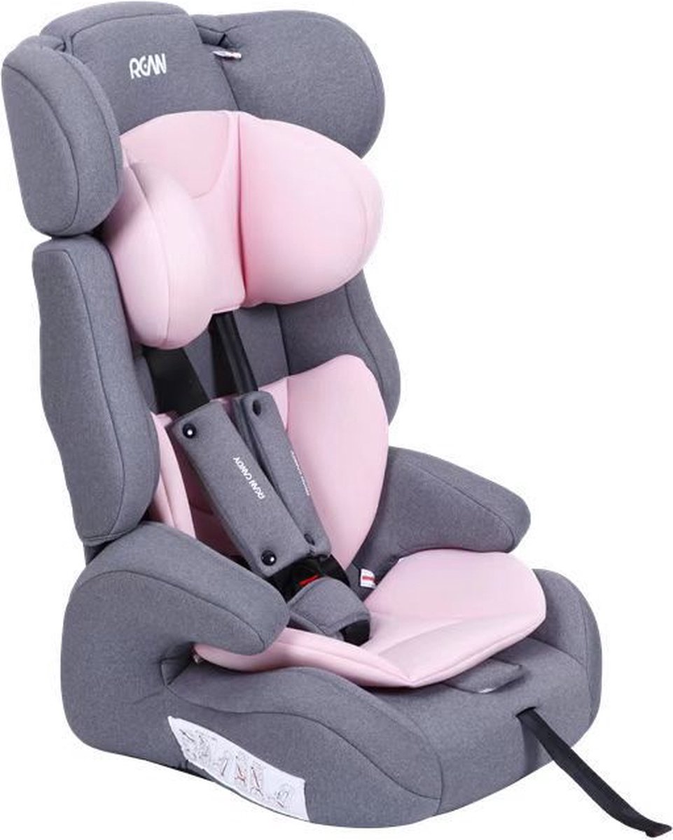 Bellaby W5-001ra-e Autostoel 4-8 Jaar Grijs-roze