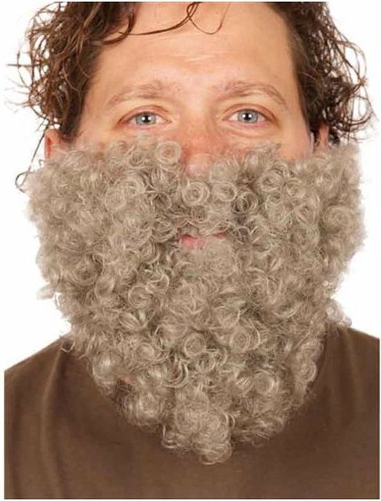 Faram Verkleed baard - Grijs - Kabouter - Dwerg - Opa - Verkleedkleding accessoires