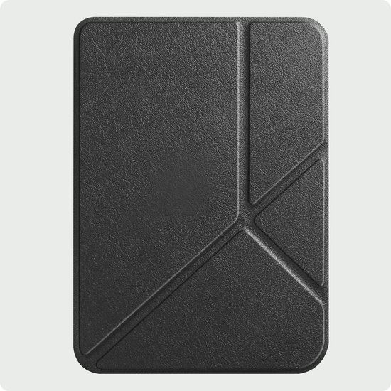 Hoes Geschikt voor Kobo Clara BW Hoesje Bookcase Cover Hoes Trifold - Hoesje Geschikt voor Kobo Clara BW Hoes Cover Case - Zwart van Trifold — afbeelding 5