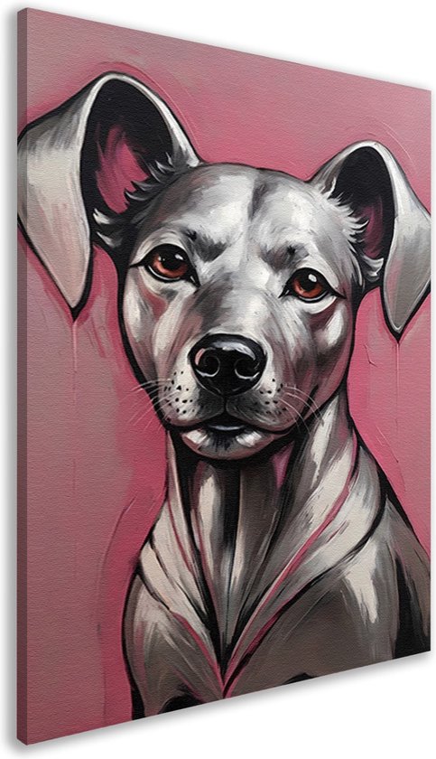 Grappige Dier Posters Schilderen op Canvas Roken Hond Bulldog op de Bank Moderne Muur Art Foto Voor Woonkamer Home Decor 65x110cm Frameloos
