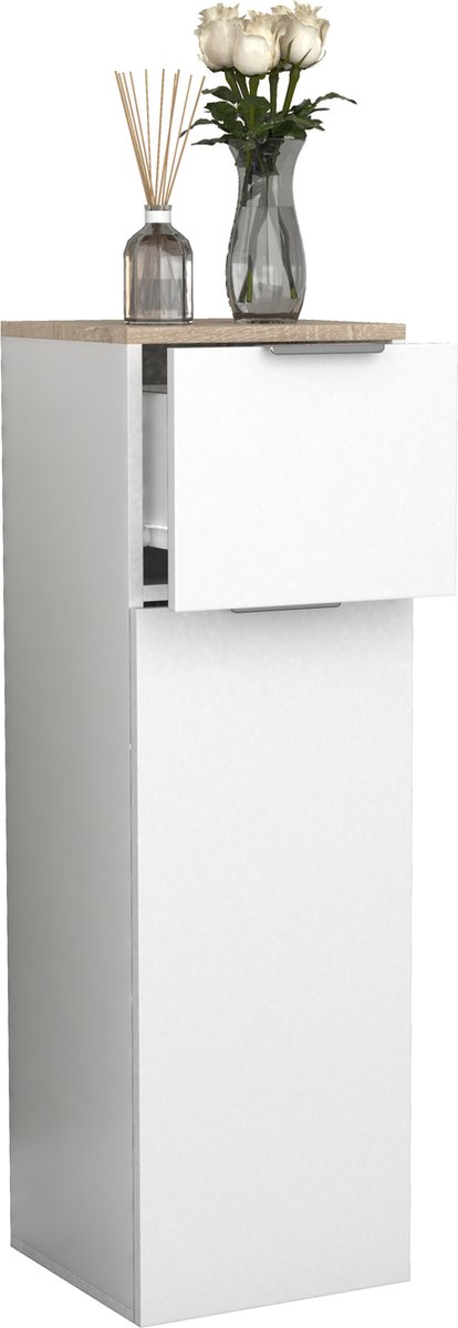 VCM vrijstaande badkamerkasten, badkamer vloerkast, vrijstaande badkamerkast, badkamermeubel, badkamer opberglades, smalle kast, badkamer ladekast, vrijstaande badkamer opbergmeubels, handdoekenrek