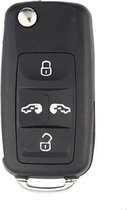 XEOD Autosleutelbehuizing - sleutelbehuizing auto - sleutel - Autosleutel / Geschikt voor: Volkswagen & Seat