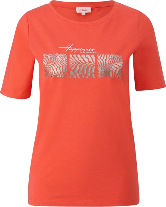 S'Oliver Women-T-shirt--25D3 ORANGE-Maat 42