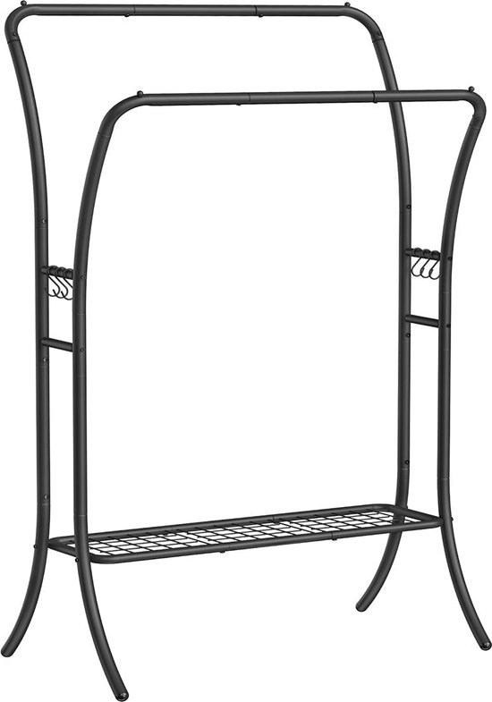 VyGrow Heavy Duty Kledingrek, L-Vormige Kledingrek Voor Hoek, Metalen VyGrow Heavy Duty Kledingrek, L-Vormige Kledingrek Voor Hoek, Metalen