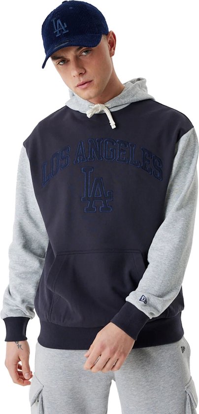 New Era Mlb Team Patch Os Los Angeles Dodgers Hoodie 60424434 - Kleur Blauw - Maat M