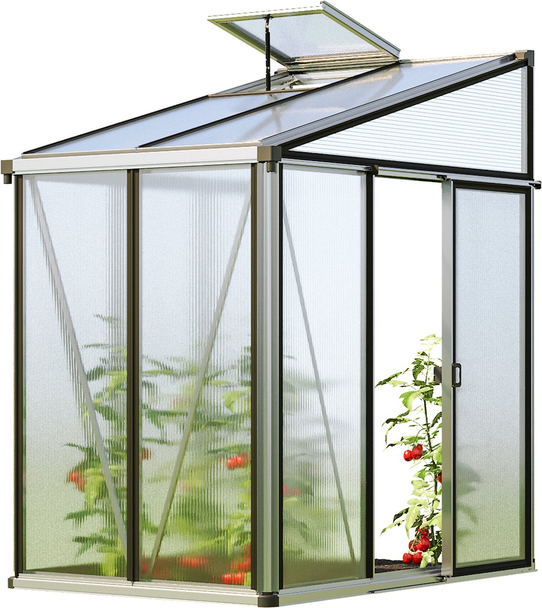 GFP Muurkas Ella 32 - aluminium - 137x194 cm - 16 mm polycarbonaat panelen