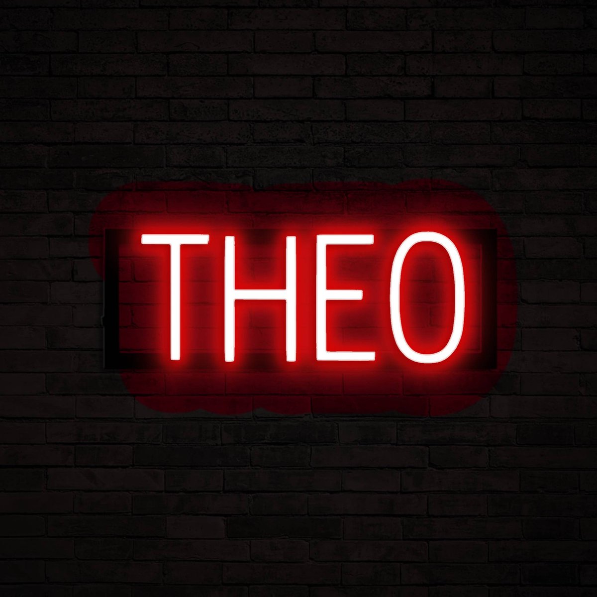 THEO - Neon LED Lamp Kinderkamer | SpellBrite | 42,38 x 16 cm | 6 Dimstanden & 8 Lichtanim