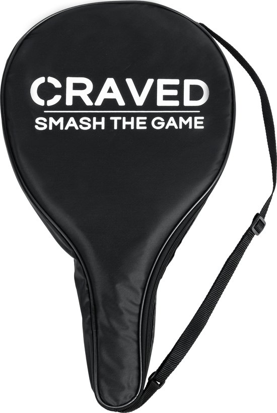 Craved Padel Racket Elite Pro - Inclusief padeltas - Carbon - Zwart