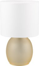 LED Tafellamp - Tafelverlichting - Trion Alev - E14 Fitting - Rond - Amber - Glas