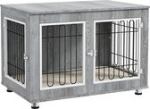 PawHut Hundekäfig mit abschließbaren Türen und Innenpolster D02-138V00