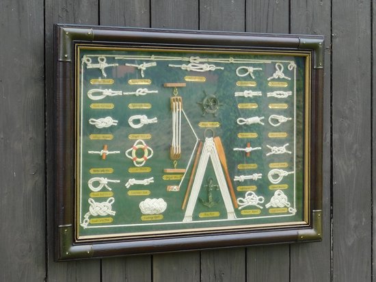 Bendboard Vitrine 73cm - Sous Verre Avec Inscription Allemande - Style Antique Bateau