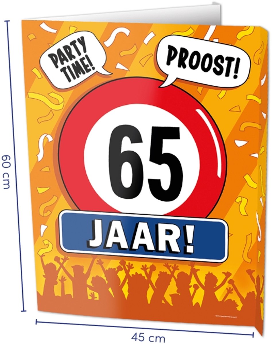 Paperdreams - Window Sign - 65 jaar