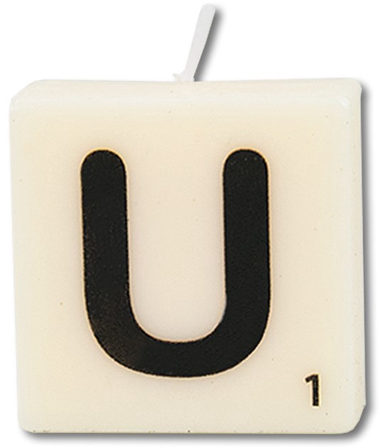 Paper dreams Paperdreams Letter Kaarsje U, 4st. wit