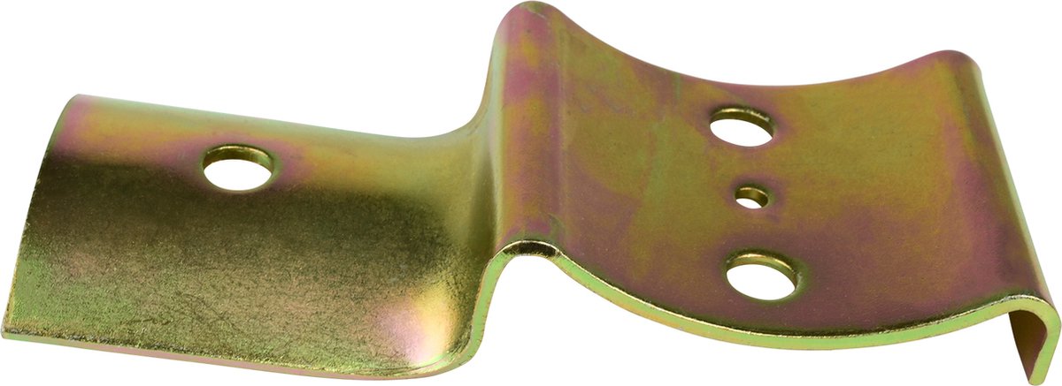 Wovar Paalverbinder Eindverbinding 8 | 10 cm voor ronde palen Geel Verzinkt | Per Stuk