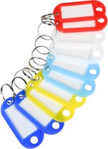 Benson Sleutellabels - Kunststof - Beschrijfbaar - Assorti - 10 stuks