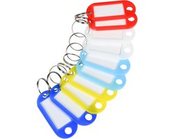 Benson Sleutellabels - Kunststof - Beschrijfbaar - Assorti - 10 stuks