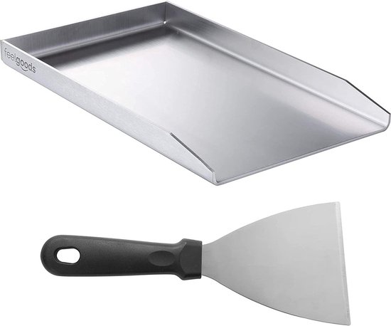 Onlyfire Plancha Grillplaat van Massief 4mm en Roestvrij Staal, BBQ Onlyfire Plancha Grillplaat van Massief 4mm en Roestvrij Staal, BBQ