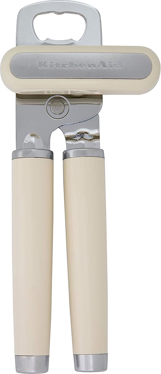 Ouvre-Boîte Et Décapsuleur KitchenAid - Acier Inoxydable - Design Ergonomique - Couleur Crème