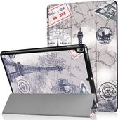 iMoshion Design Trifold Bookcase iPad Air 10.5 / Pro 10.5 Tablet Case - Paris