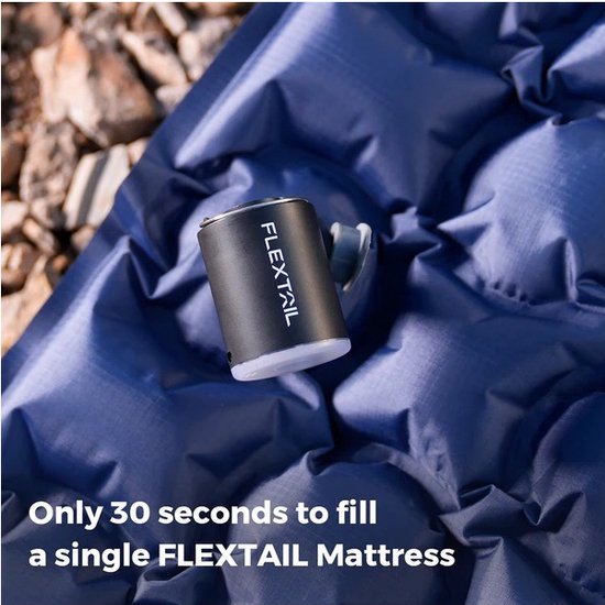 Flextail TINY PUMP X 2024 - 3-in-1 oplaadbare mini-luchtpomp + lamp licht gewicht 65gr kleur Wit van Flextail — afbeelding 5