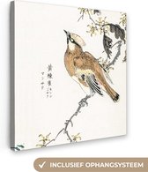 Toile Peinture Vogel - Branche - Signes - Japonais - 90x90 cm - Décoration murale