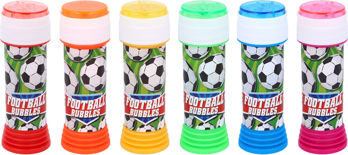 Bellenblaas - 8x - voetbal - 50 ml - voor kinderen - uitdeel cadeau/kinderfeestje