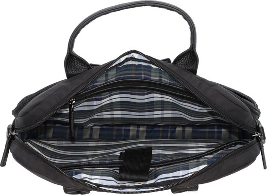 PICARD Sac de bureau Sac à épaule bandoulière pour ordinateur portable S'pore Business Bag Black Noir