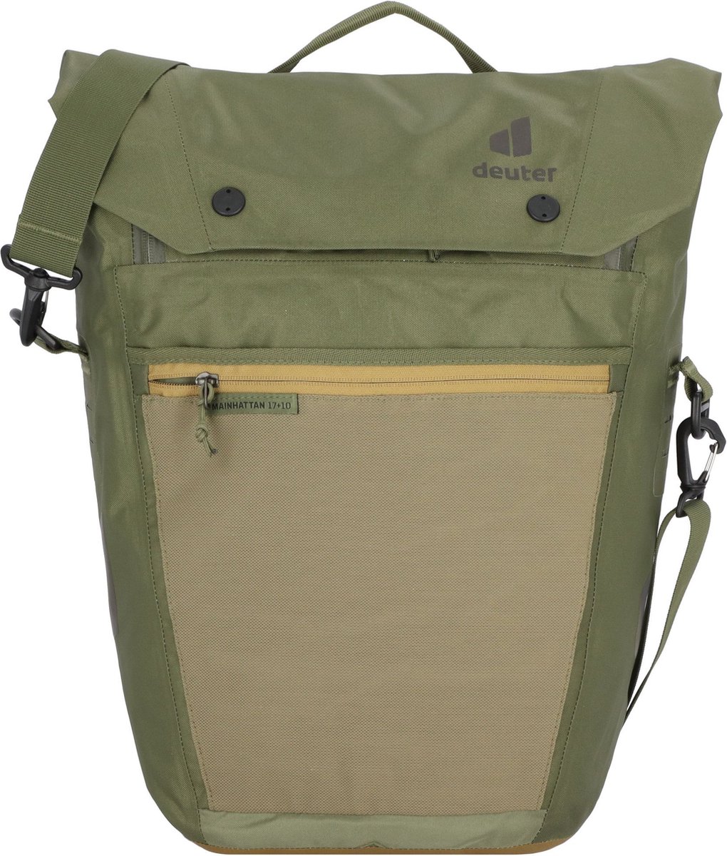 deuter Fietsenzak Schoudertas met laptopvak Mainhattan 17 + 10 Khaki - Clay Kaki