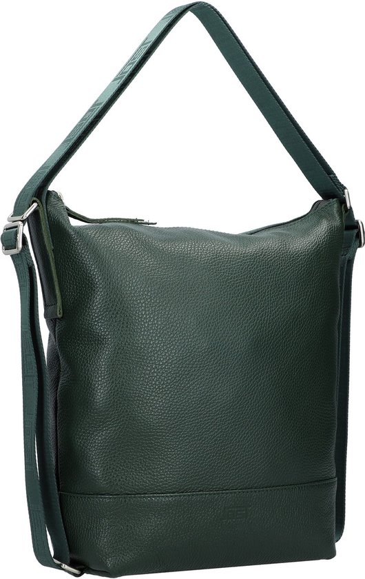 JOST Leren Rugzak Schoudertas Vika 3-Way-Bag Bottlegreen Groen bol