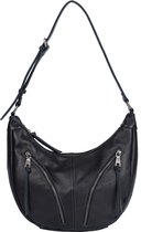 FREDsBRUDER Cuir Sac à épaule Dear Hobo Black Noir