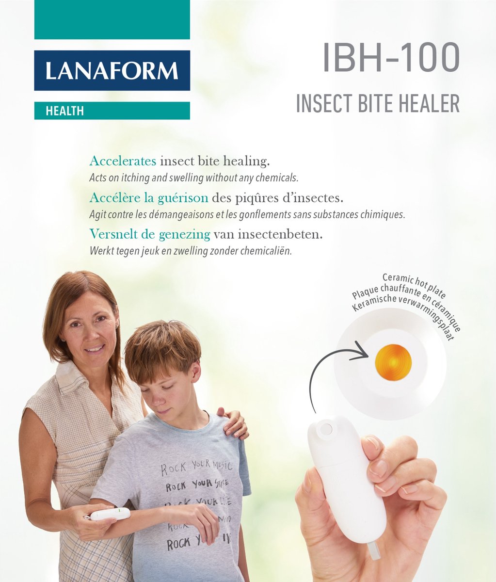 Lanaform - IBH-100 - Insectenbeetheler - Insect Bite Healer - Verlicht Insectenbeten - Behandeling Van Insectenbeten - Mug - Insectenbeten - Insectenbeetverzachter