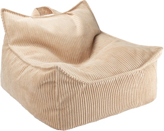 Foto: Kinder zitzak chair brown sugar zitzak kind zitstoel ribstof kinderkamer relaxen met zitzak beanbag woonkamer kind