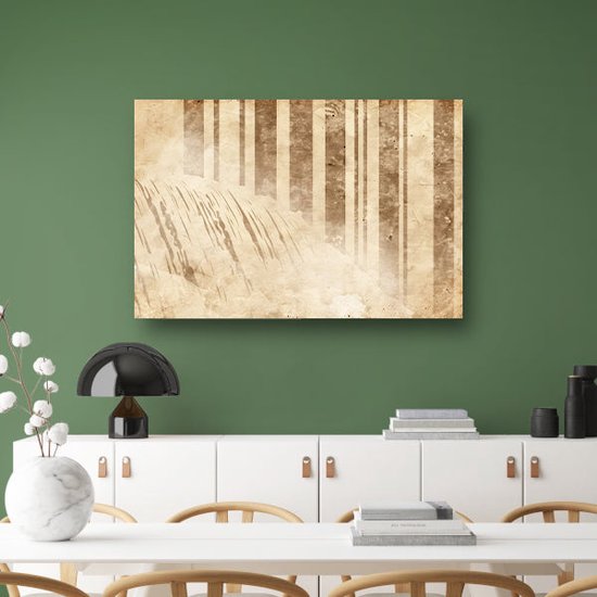 Tableau cascade - Tableaux nature - Tableau toile Rayures - Décoration salon industriel - Peintures sur toile - Décoration salon toile 70x50 cm