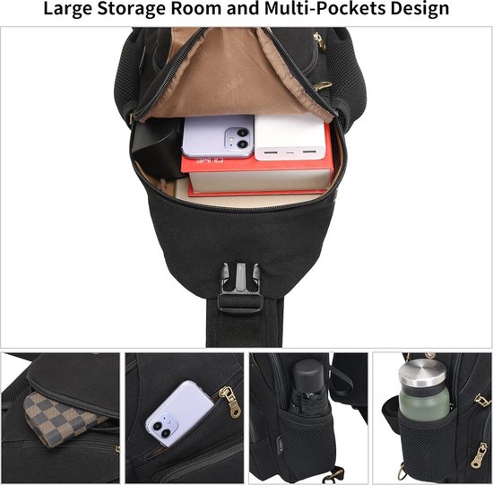 Multipurpose Crossbody Schoudertas Sling Tas Rugzak Één Schouder Rugzakken Voor