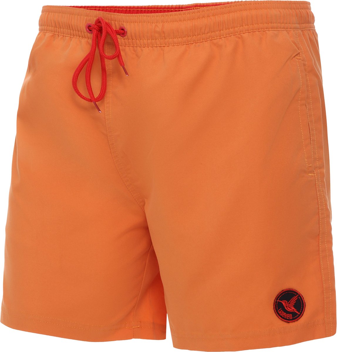 Ladeheid LA-LA40-128-SWS Heren Zwembroek - Zwemshorts - met zijzakken en achterzak - sneldrogend - met binnenslip van mesh - Koordsluiting - Polyester - Oranje - XXL