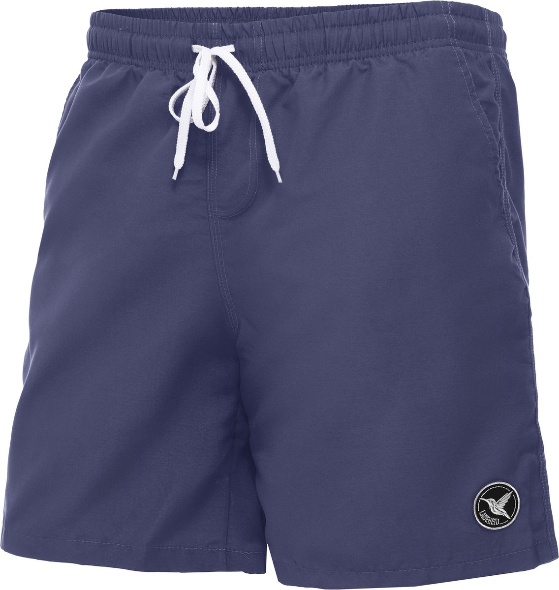 Ladeheid LA-LA40-129-SWS Heren Zwembroek - Zwemshorts - met zijzakken - sneldrogend - met binnenslip van mesh - Koordsluiting - Polyester - Donkere spijkerbroek - S