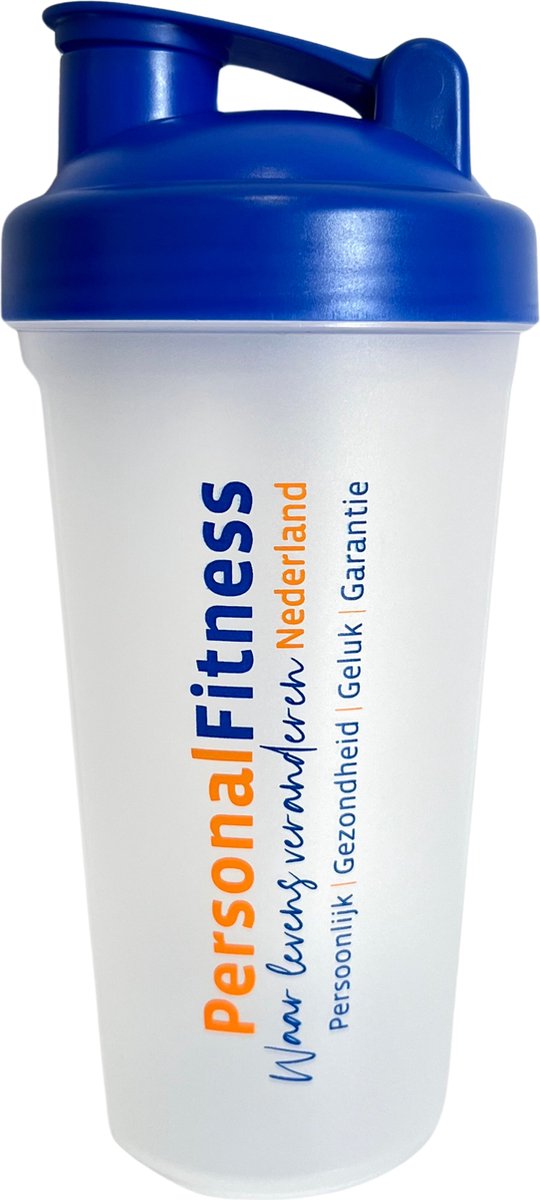 Goedkoopste Fit for Life Sport Shakebeker - 600 ml - Ingebouwd zeefsysteem om klontjes te voorkomen - Met schaal opdruk in milliliter en ounces - Aanduiding per 50 ml - Met schroefdop - Kunststof en BPA vrij - Vaatwasserbestendig
