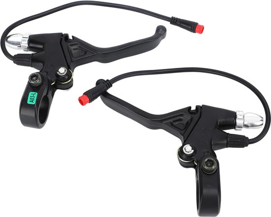 Levier De Frein Vélo électrique étanche IPX5 - 22,2 Mm, 2 Pôles, Avec Câbles, Pour E-bike Et Scooter - 13