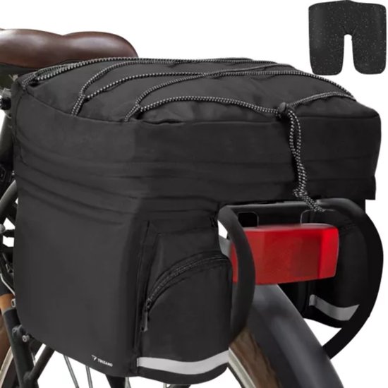 Shopper Fietstas - 20L - Enkele Pakaftas - Grijs - Verstevigd Shopper Fietstas - 20L - Enkele Pakaftas - Grijs - Verstevigd
