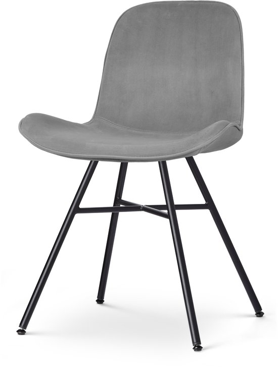 Nolon de salle à manger Nolon Noa - assise en velours gris soft