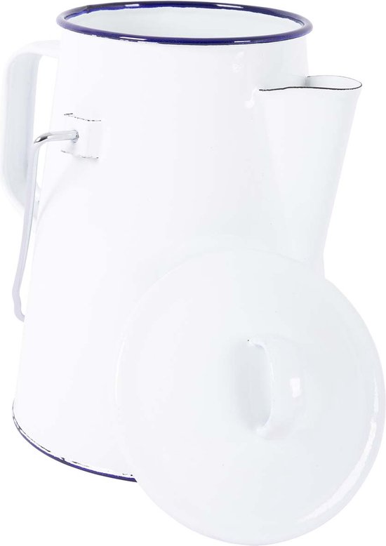 Bo-Camp - Theeketel - Emaille - Wit/Blauw - 1 van Bo-Camp — afbeelding 3